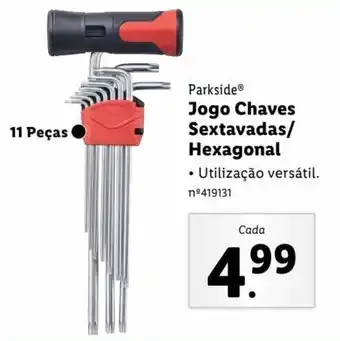 Lidl Parkside Jogo Chaves Sextavadas/ Hexagonal promoção