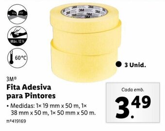 Lidl 3M® Fita Adesiva para Pintores promoção