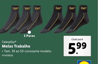 Lidl Caterpillar Meias Trabalho promoção