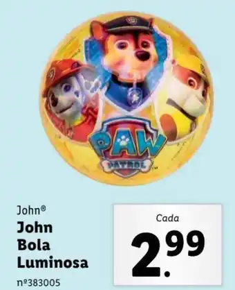 Lidl JohnⓇ John Bola Luminosa promoção