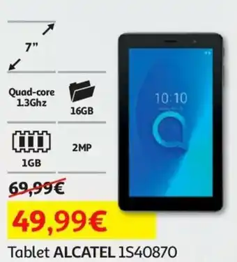 Auchan Tablet ALCATEL 1S40870 promoção