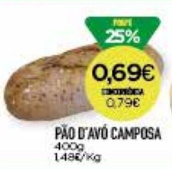 Supermercados Preços Baixos PÃO D'AVÓ CAMPOSA 400g promoção