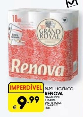 Papel higiênico renova