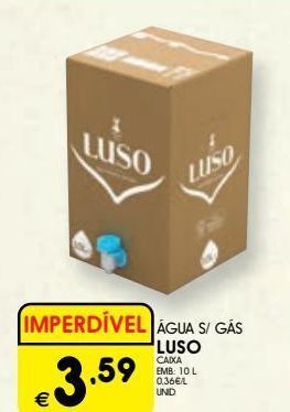 Meu Super Água luso promoção