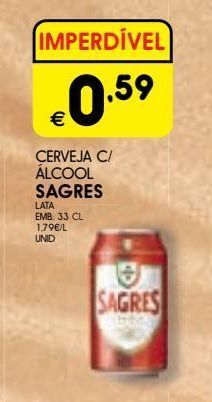 Meu Super Lata de cerveja sagres promoção