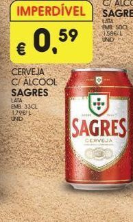 Meu Super Lata de cerveja sagres promoção