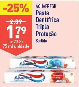 ALDI Pasta de dentes aquafresh promoção