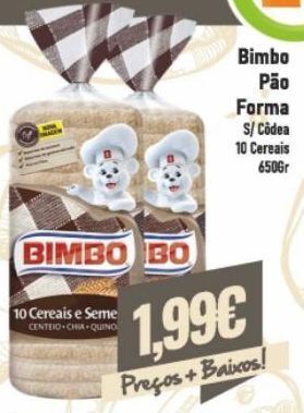 Belita Pão de forma bimbo promoção