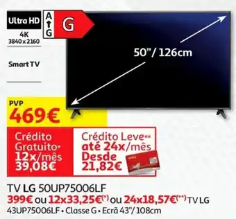 Auchan TV LG 50UP75006LF promoção