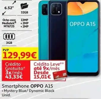 Auchan Smartphone OPPO A15 promoção