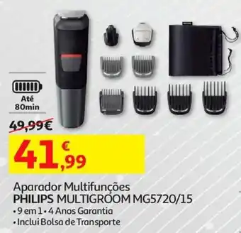 Auchan Aparador Multifunções Philips Multigroom MG5720/15 promoção