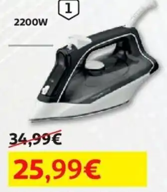 Auchan Ferro Vapor Rowenta Effective DX1530D1 promoção