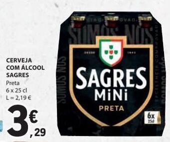 E.Leclerc Cerveja sagres mini promoção