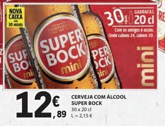 E.Leclerc Cerveja super bock promoção