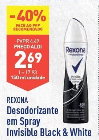 ALDI Desodorizante rexona promoção