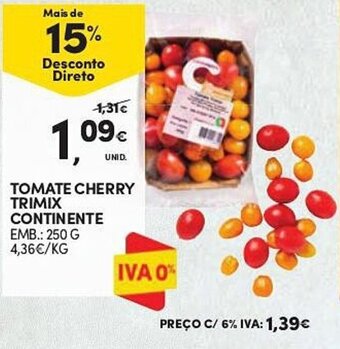 Continente TOMATE CHERRY TRIMIX CONTINENTE promoção