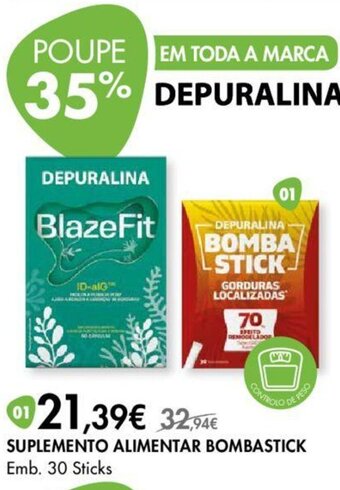 Pingo Doce SUPLEMENTO ALIMENTAR BOMBASTICK Emb. 30 Sticks promoção