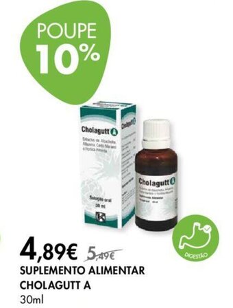 Pingo Doce SUPLEMENTO ALIMENTAR CHOLAGUTT A 30ml promoção