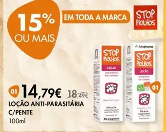 Pingo Doce LOÇÃO ANTI-PARASITÁRIA C/PENTE 100ml promoção
