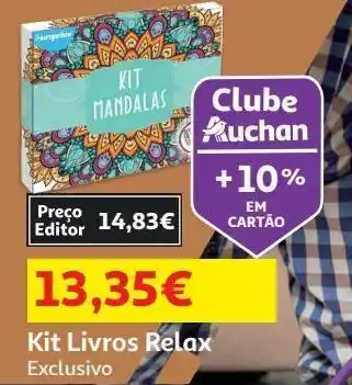 Auchan Kit livros relax:- exclusivo oem4026 promoção