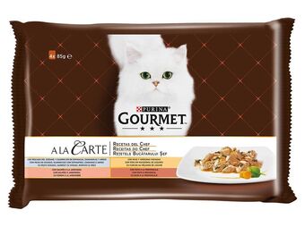 Auchan Comida húmida gato gourmet promoção