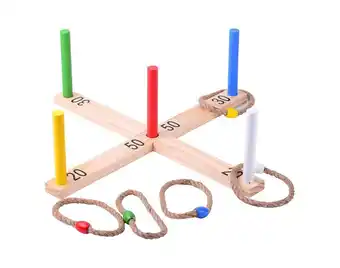 Auchan Jogo argolas one two fun:em madeira 600073806 promoção