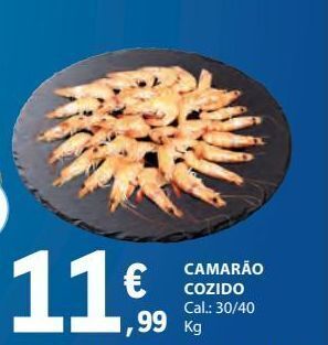 E.Leclerc Camarão cozido promoção