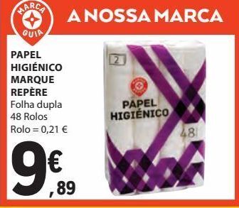 E.Leclerc Papel higiênico promoção