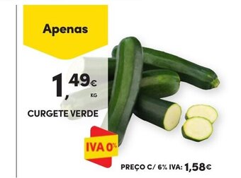 Continente CURGETE VERDE promoção