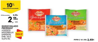 QUEIJO RALADO PRÉSIDENT