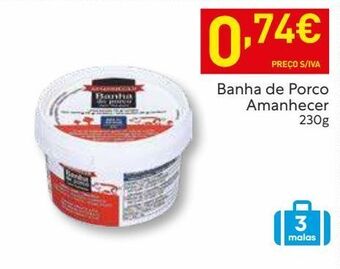 Recheio Banha de porco amanhecer promoção