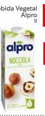Recheio Bebidas naturais alpro promoção