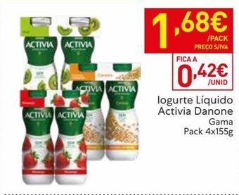 Recheio Iogurte activia promoção