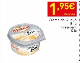 Recheio Queijo brie président promoção