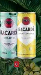 Recheio Rum bacardi promoção