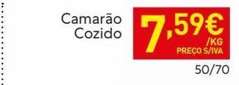 Recheio Camarão cozido promoção