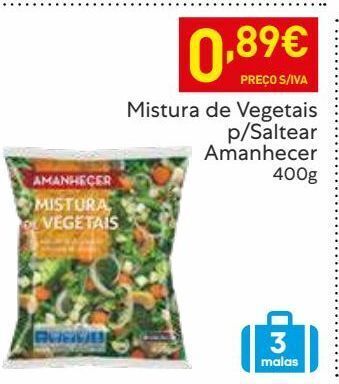 Recheio Verduras congeladas amanhecer promoção