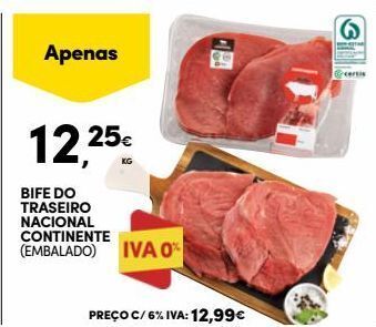 Continente Bom dia Carne bovina promoção