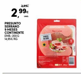 Continente Bom dia Presunto continente promoção