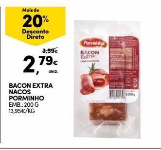 Continente Bom dia Bacon porminho promoção