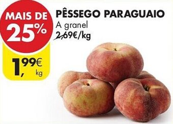 Pingo Doce PÊSSEGO PARAGUAIO A granel kg promoção