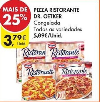 Pingo Doce PIZZA RISTORANTE DR. OETKER promoção