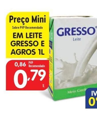 Minipreço Leite gresso promoção