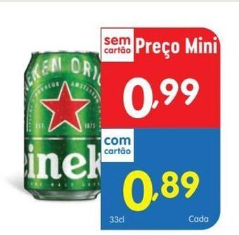 Minipreço Lata de cerveja heineken promoção