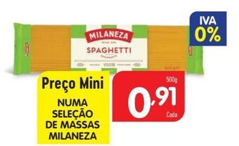 Minipreço Macarrão milaneza promoção