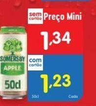 Minipreço Sidra somersby promoção