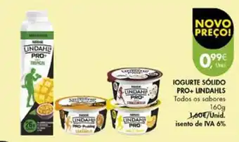IOGURTE SÓLIDO PRO+ LINDAHLS Todos os sabores 160g