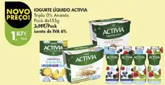 Pingo Doce IOGURTE LIQUIDO ACTIVIA promoção