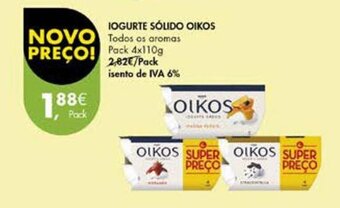 Pingo Doce IOGURTE SÓLIDO OIKOS promoção