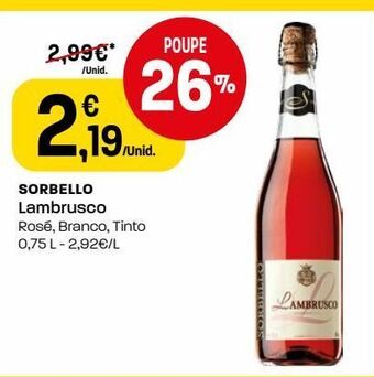 Intermarché Lambrusco promoção